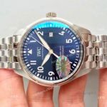 SWISS GRADE IWC Mark XVIII Replica SS Blue Dial Watch